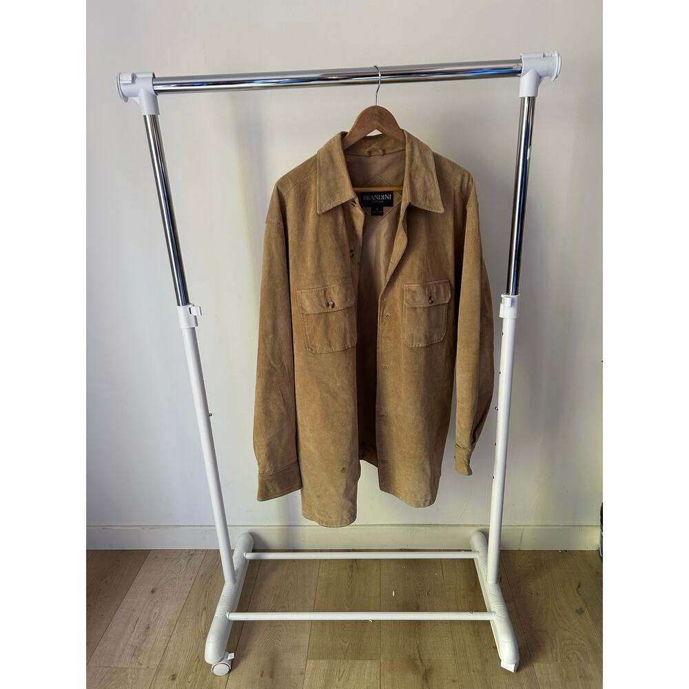 Brandini Le Collezioni Light Brown 100% Leather‎ Jacket Size XL